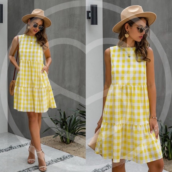 SPRING LOVE Gingham Mini Dress - Picture 2 of 3